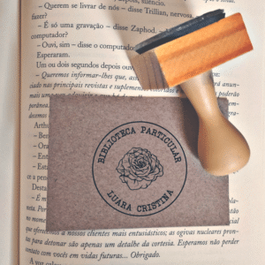 Carimbo Literário - Rosa - Acervo Pessoal - Biblioteca Particular - Ex Libris