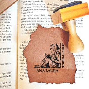 Carimbo para Livro - Menina- Vintage.