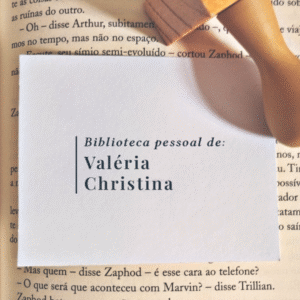 Carimbo para Livro - Minimalista - Biblioteca Pessoal de...